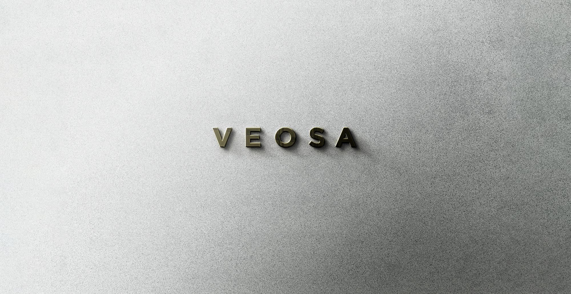 veosa logo on a concrete wall